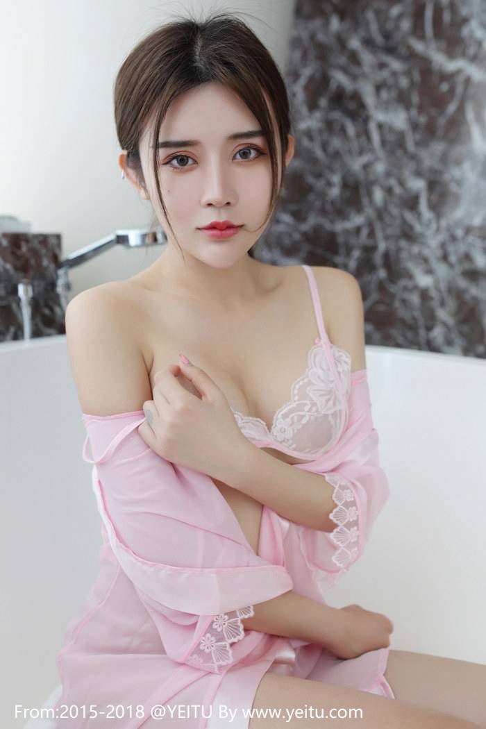 网红馆美女模特卓娅祺兔子NINA蕾丝制服丝袜美腿写真-25