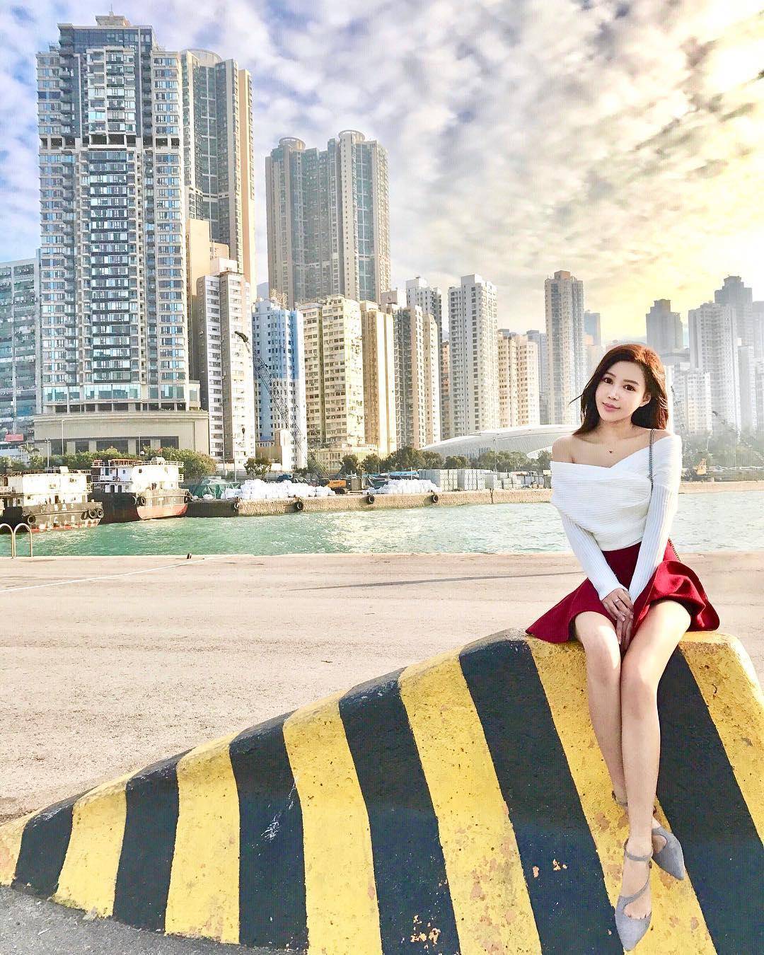 香港坊间罕见嫩模叶凯琪高颜值极品身材白嫩养眼写真-12