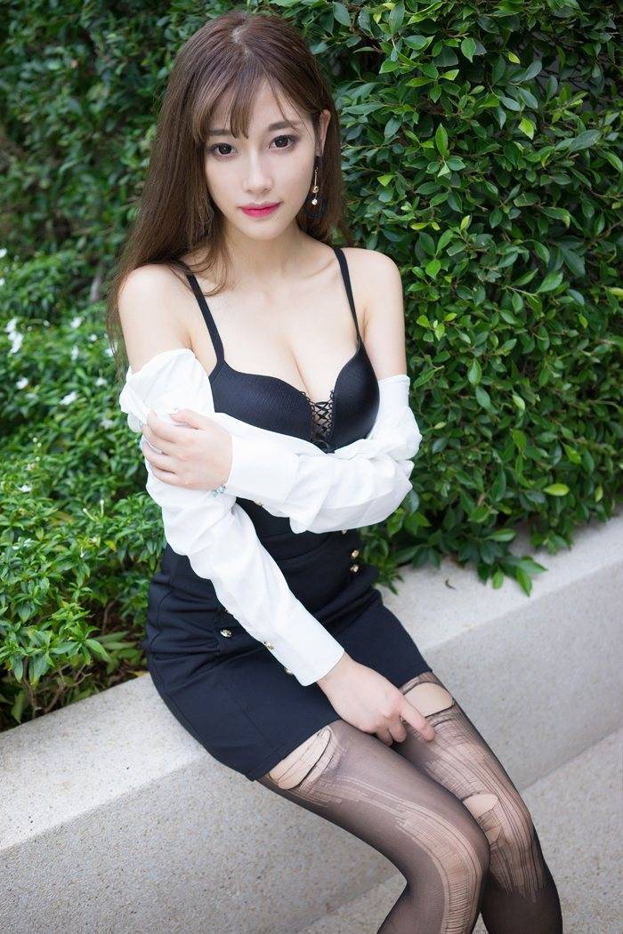 爱蜜社性感美女杨晨晨sugar黑丝美腿职场OL制服诱惑-5