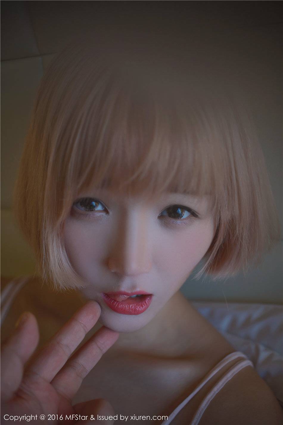 模范学院美女模特悦爷妖精吊带睡衣内衣诱惑性感套图-27