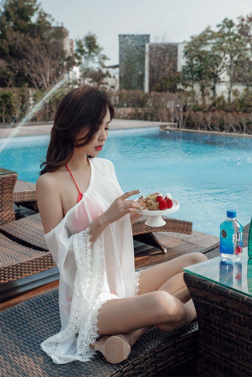 韩国人气网拍模特朴多贤比基尼气质泳装内衣诱惑美图-42