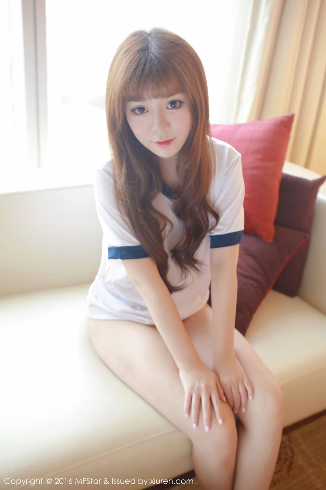 模范学院美女模特粉芭比VV透视内衣诱惑清纯写真