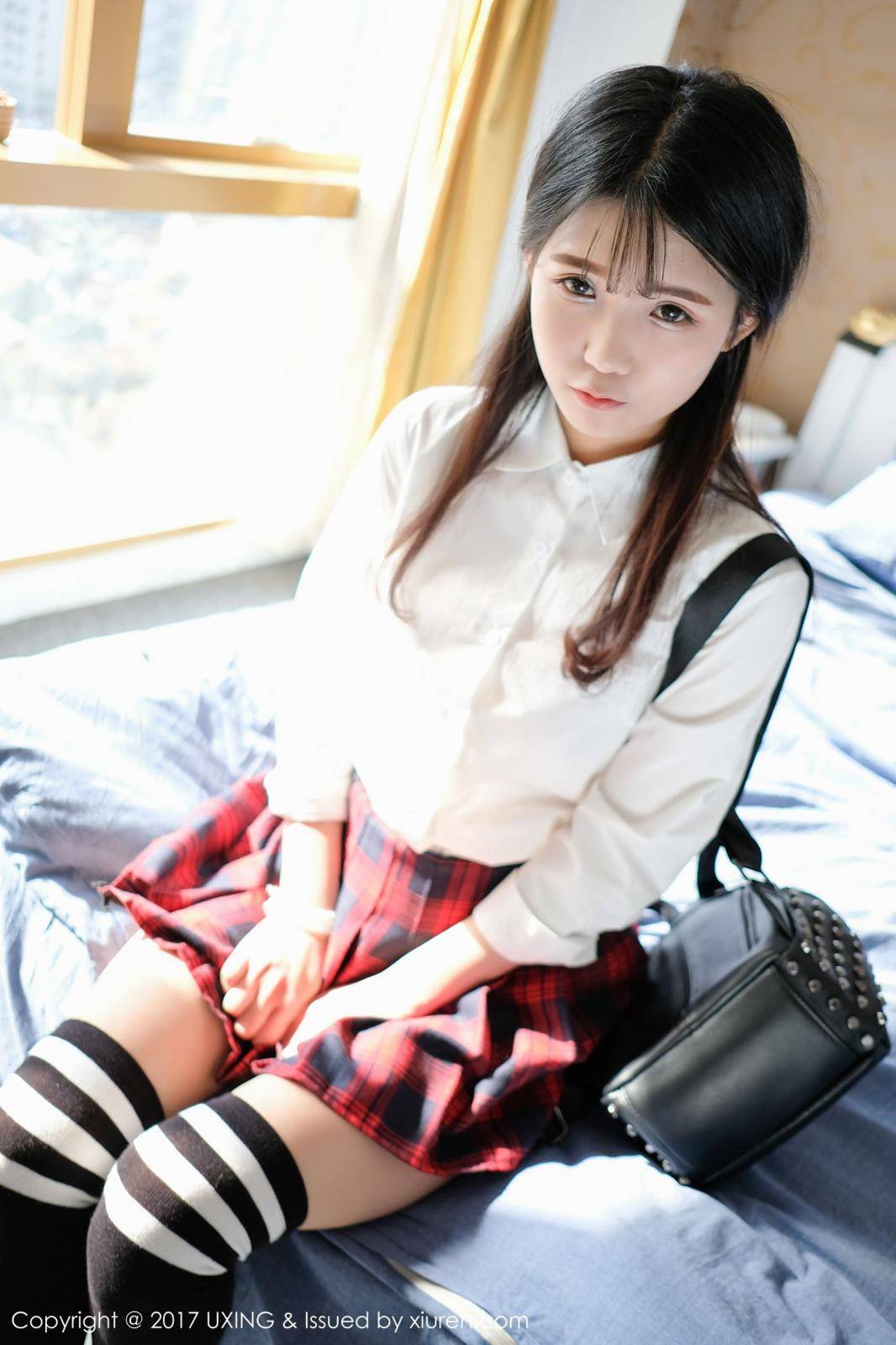 优星馆性感美女可爱的小叶子学生装童颜巨乳私房照-9