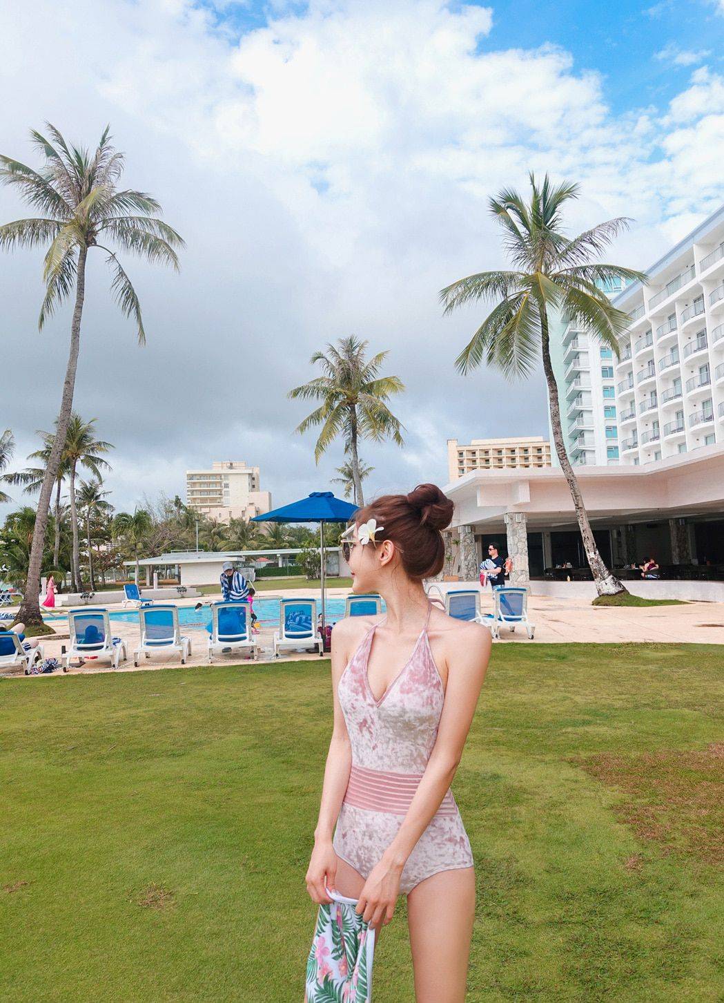 韩国网拍女神孙允珠2018年泳装气质比基尼拍摄写真合辑-30