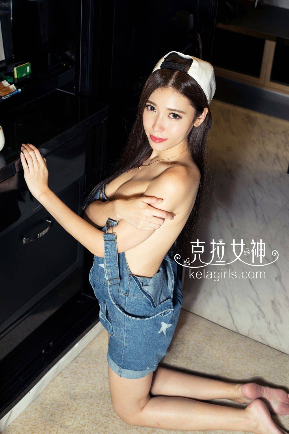 克拉女神七姑娘Mimo程红晨俏皮可爱吊带裤傲人美胸写真-7