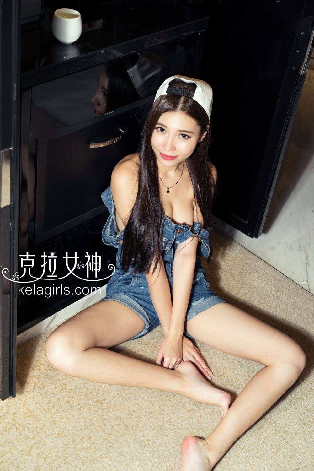克拉女神七姑娘Mimo程红晨俏皮可爱吊带裤傲人美胸写真-20
