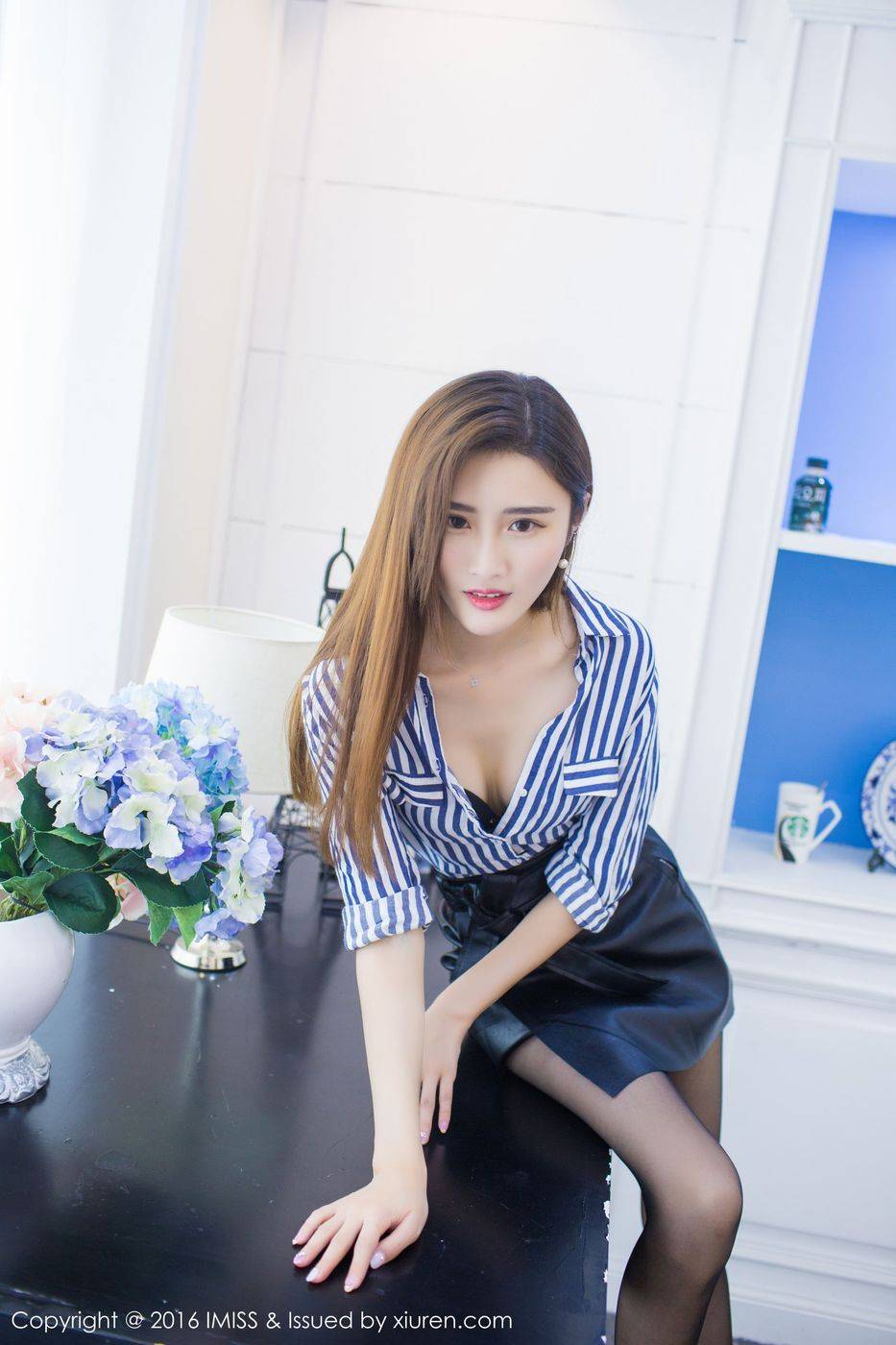 IMiss爱蜜社性感美女格格污巫黑丝美腿内衣诱惑清纯写真-50