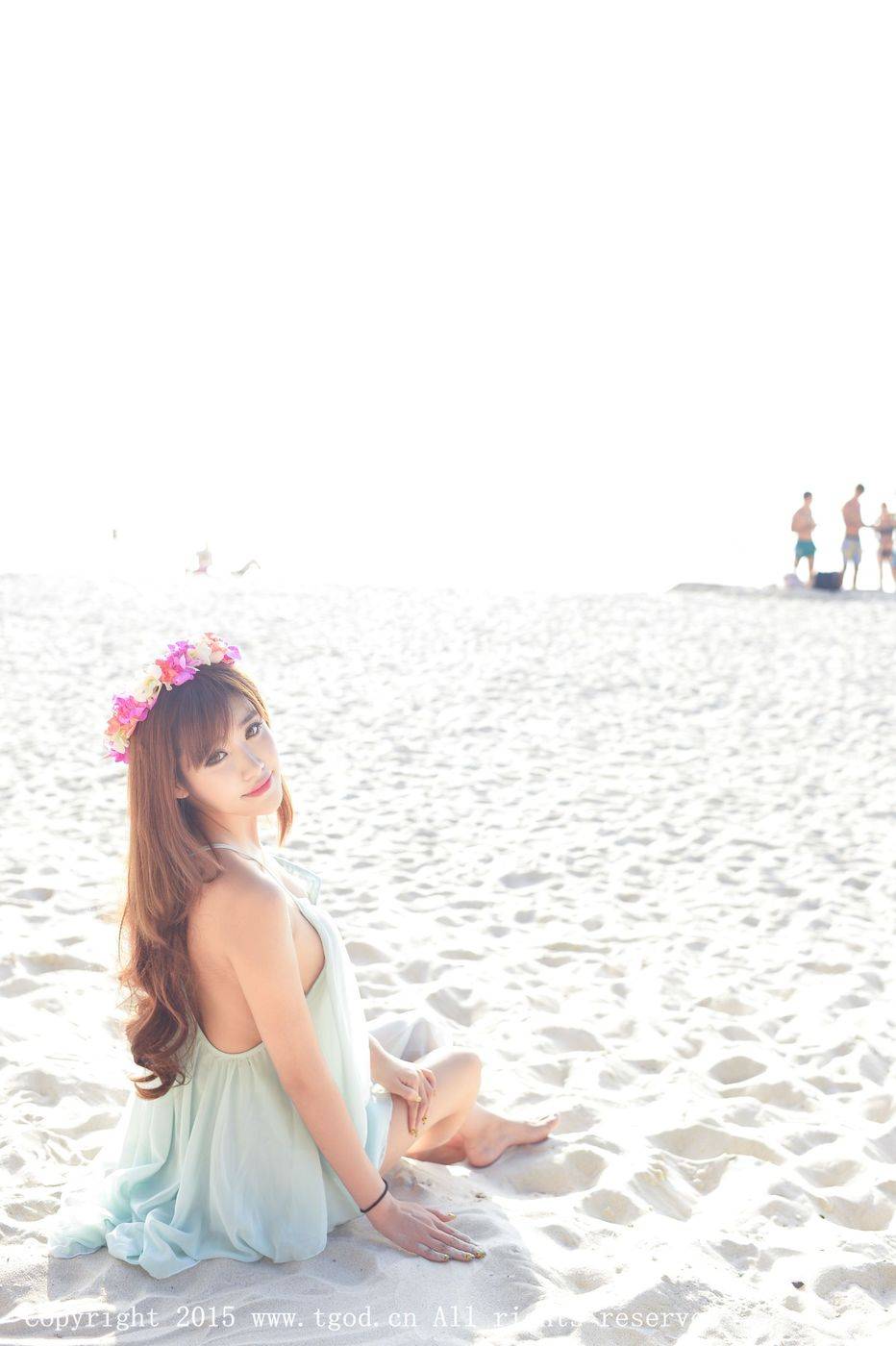 推女神美女模特程小烦火热身材沙滩巨乳普吉岛旅拍第一刊-35