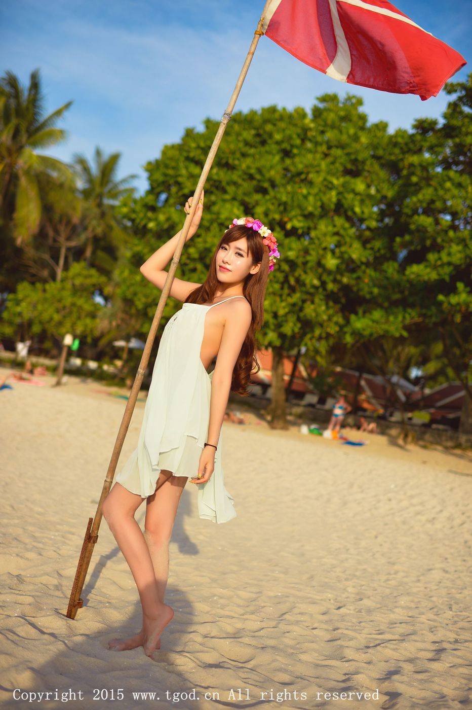 推女神美女模特程小烦火热身材沙滩巨乳普吉岛旅拍第一刊-51