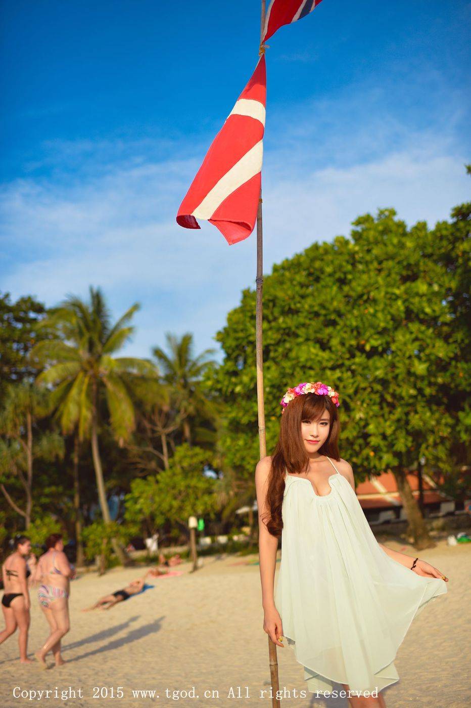 推女神美女模特程小烦火热身材沙滩巨乳普吉岛旅拍第一刊-53