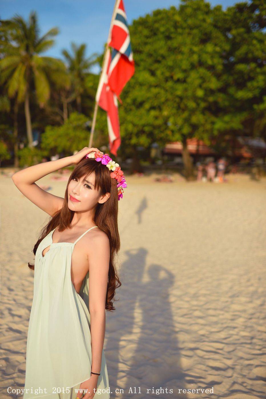 推女神美女模特程小烦火热身材沙滩巨乳普吉岛旅拍第一刊-56