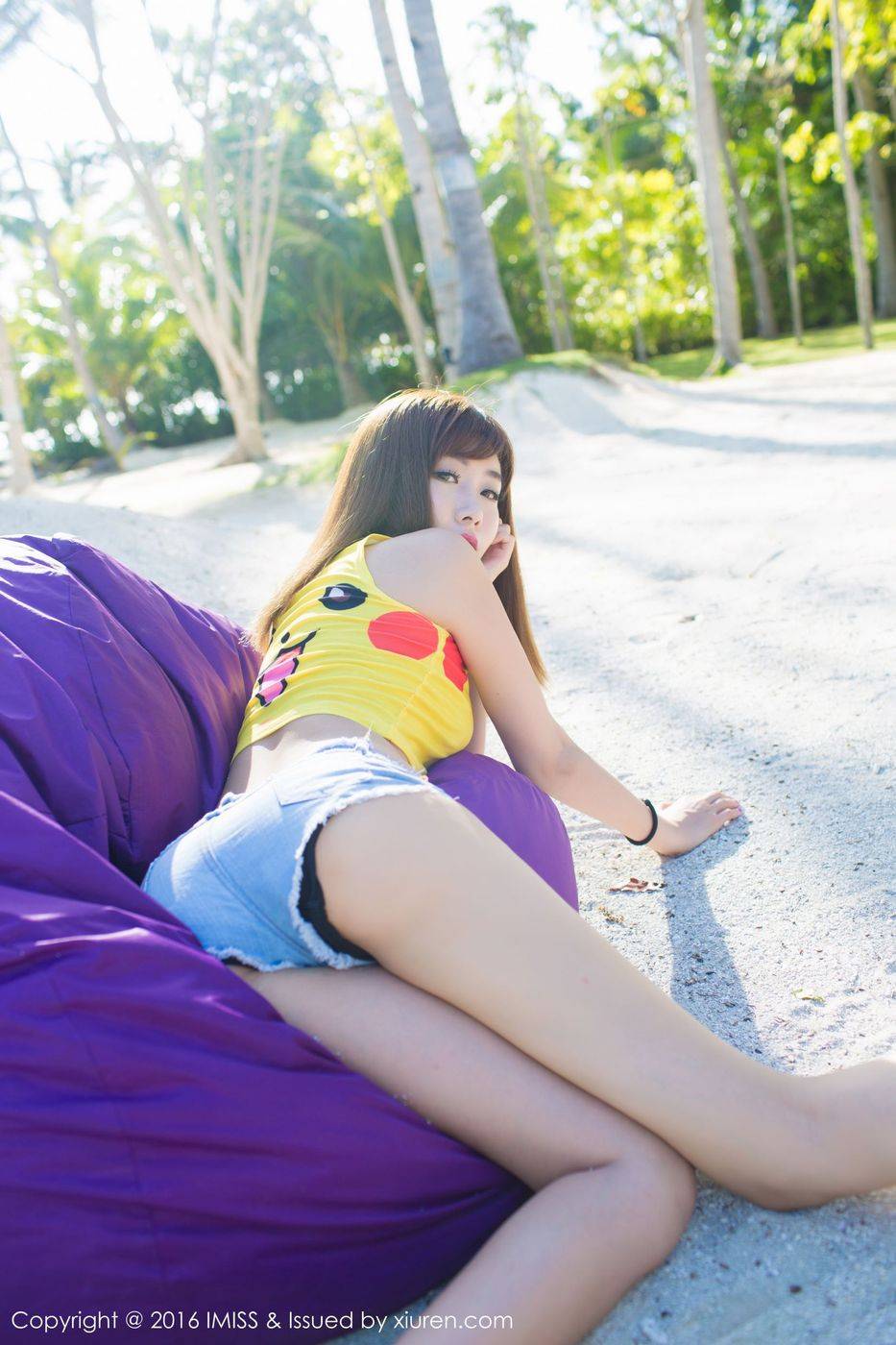 爱蜜社性感美女程小烦不烦皮卡丘比基尼薄荷岛诱惑旅拍-38