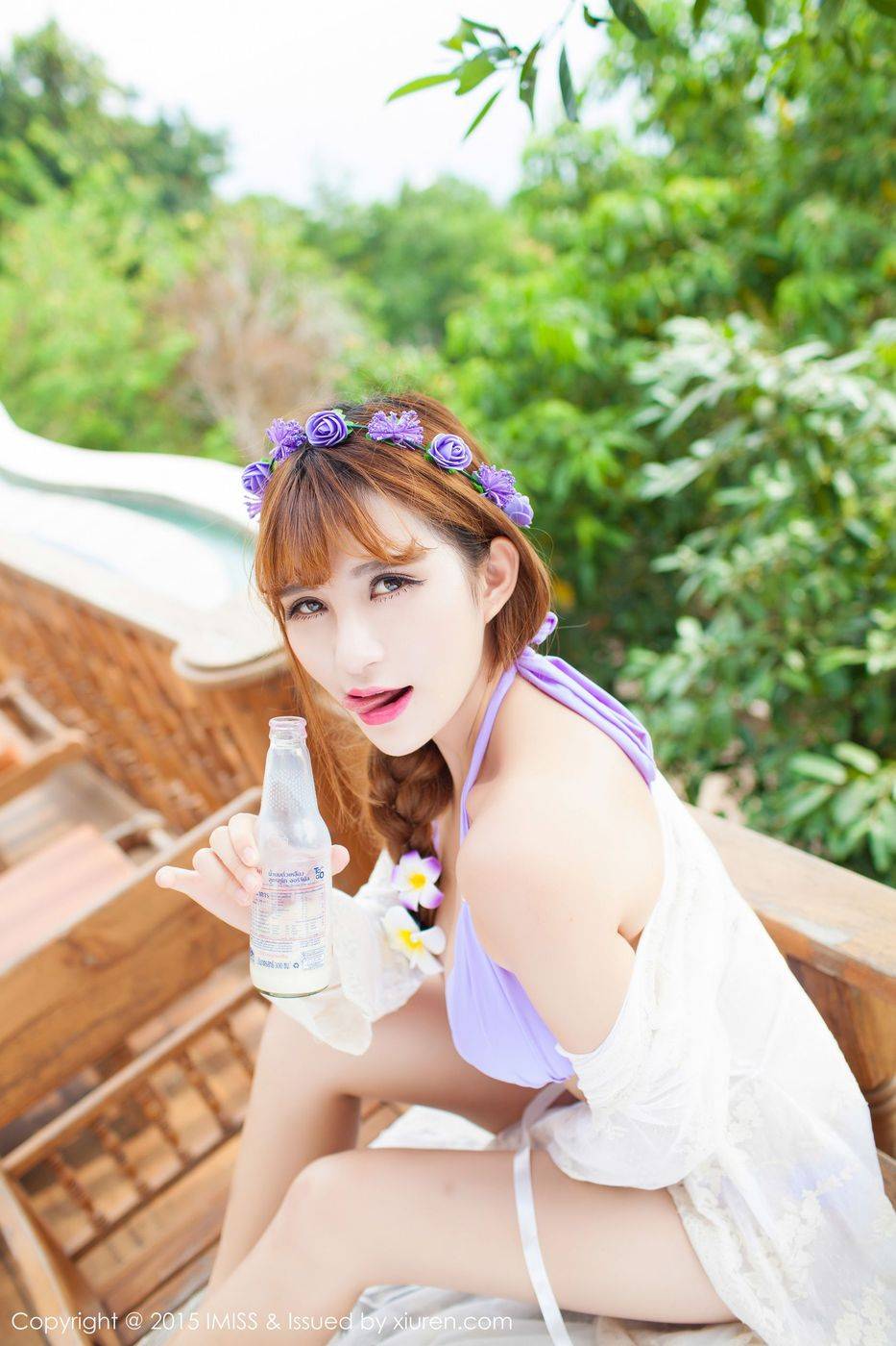 爱蜜社性感女神LalaBaby啦啦前凸后翘比基尼泰国普吉岛旅拍-29