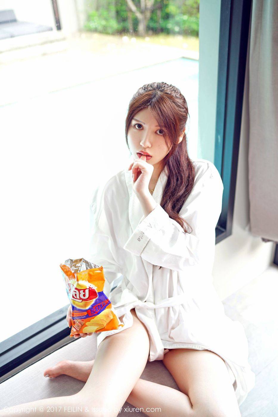 嗲囡囡新人嫩模PaPa妈咪傲人美胸修长美腿首套写真-5