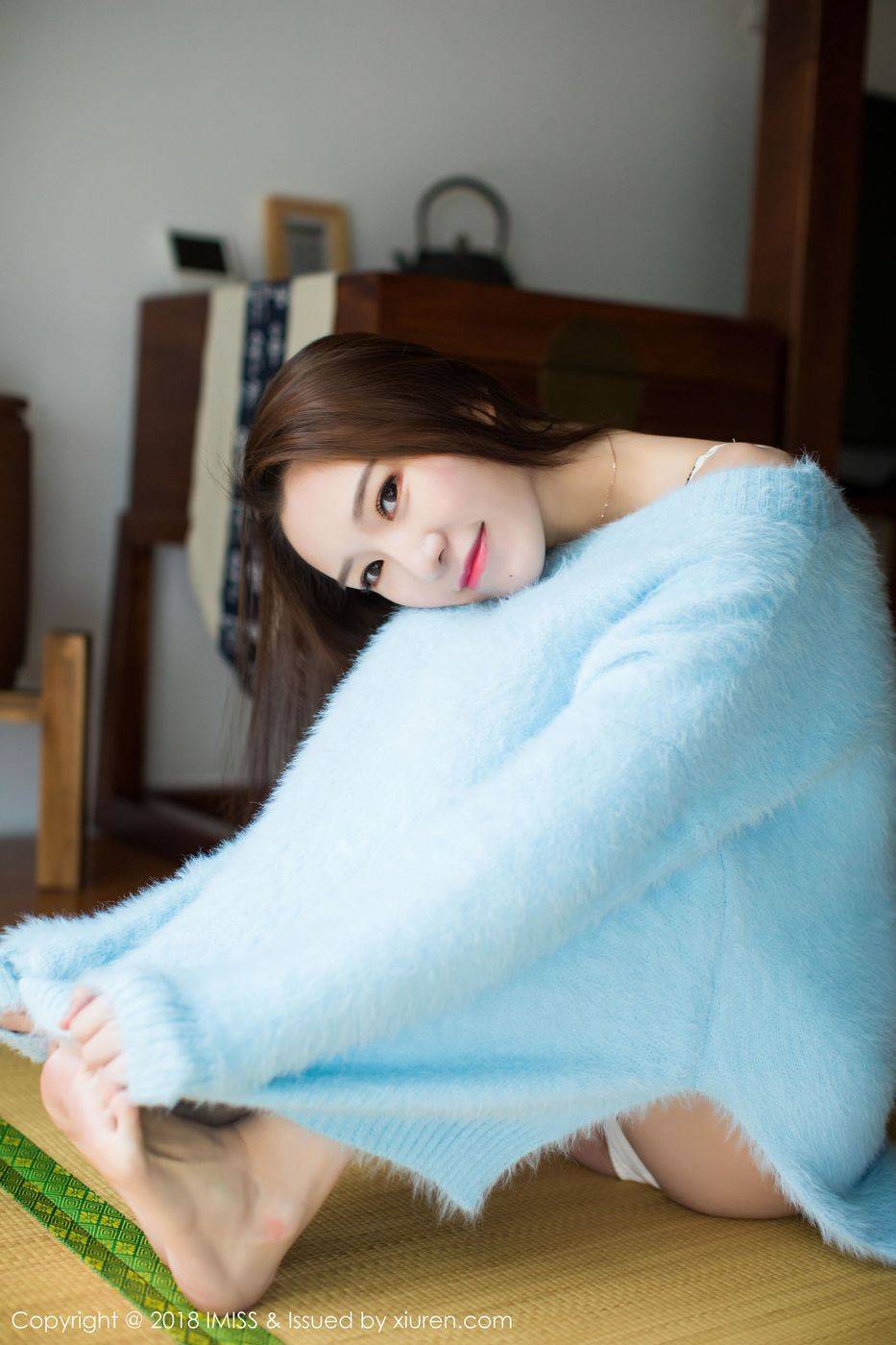 爱蜜社美女模特katrina美胸蜂腰秀腿内衣诱惑第二套写真-3