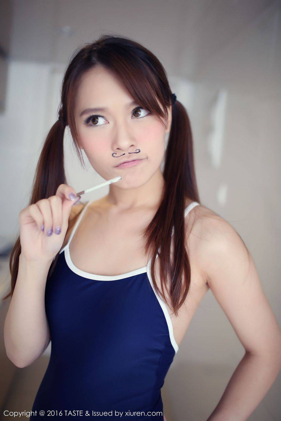 顽味生活新人模特Carol酱死库水厨娘制服诱惑首套写真-49