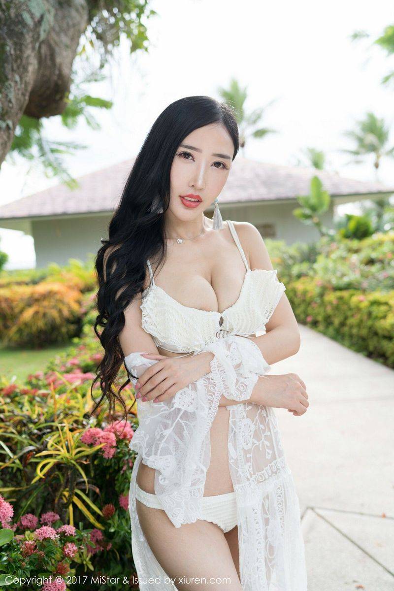 魅妍社美女模特余馨妍爆乳美腿比基尼内衣诱惑塞班旅拍-19