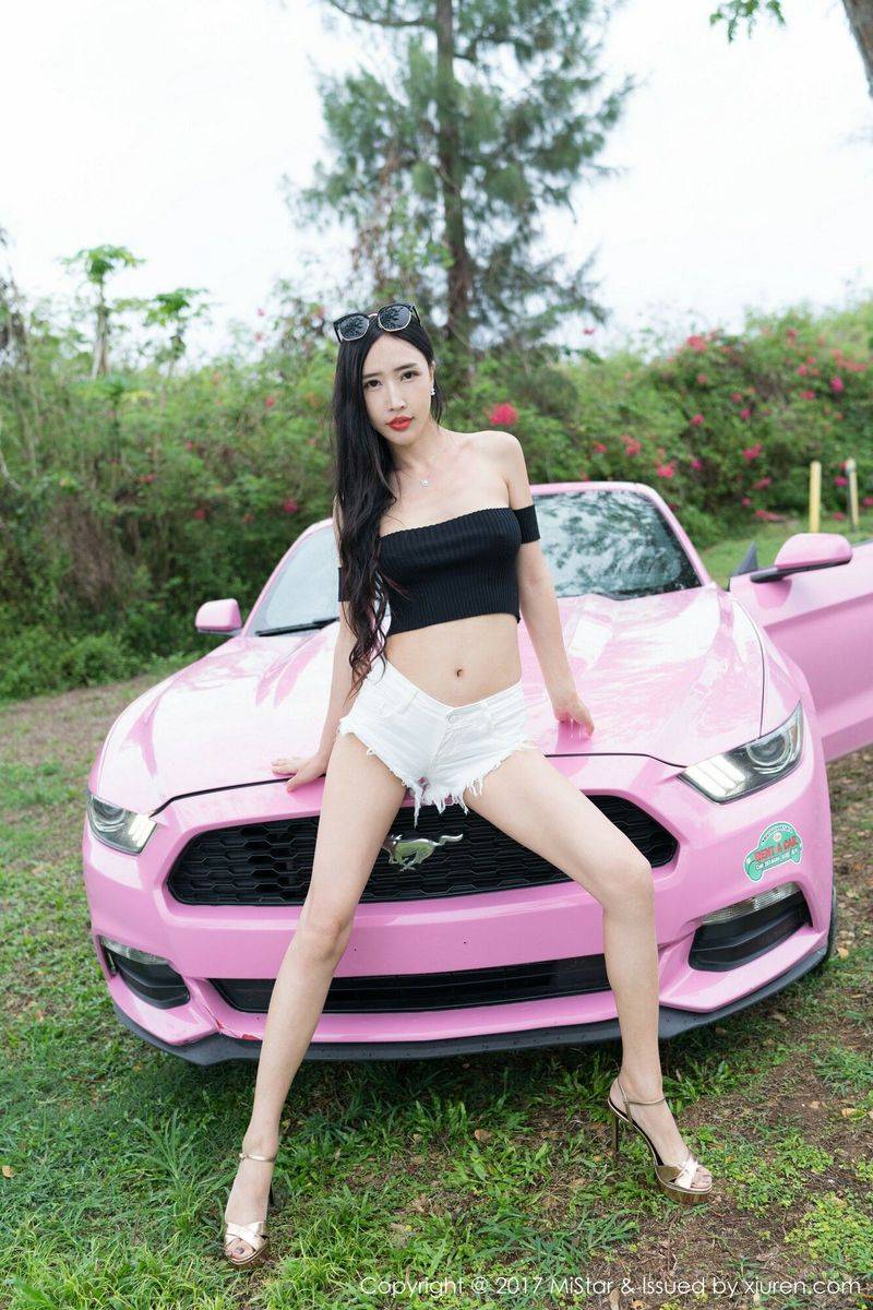 魅妍社美女模特余馨妍爆乳美腿比基尼内衣诱惑塞班旅拍-37