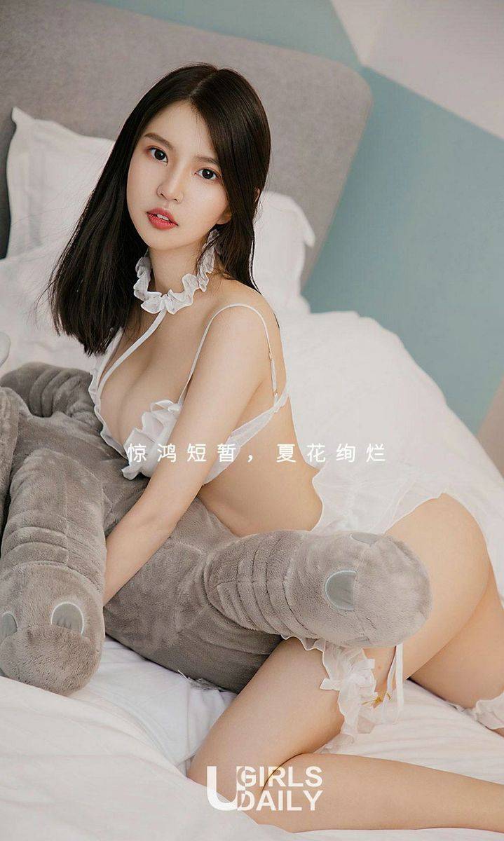 尤果网美女模特生如夏花蕾丝情趣波涛胸汹内衣诱惑美图-2