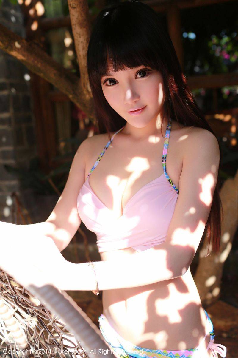 秀人网性感美女妮儿Bluelabel比基尼内衣诱惑丽江写真-12