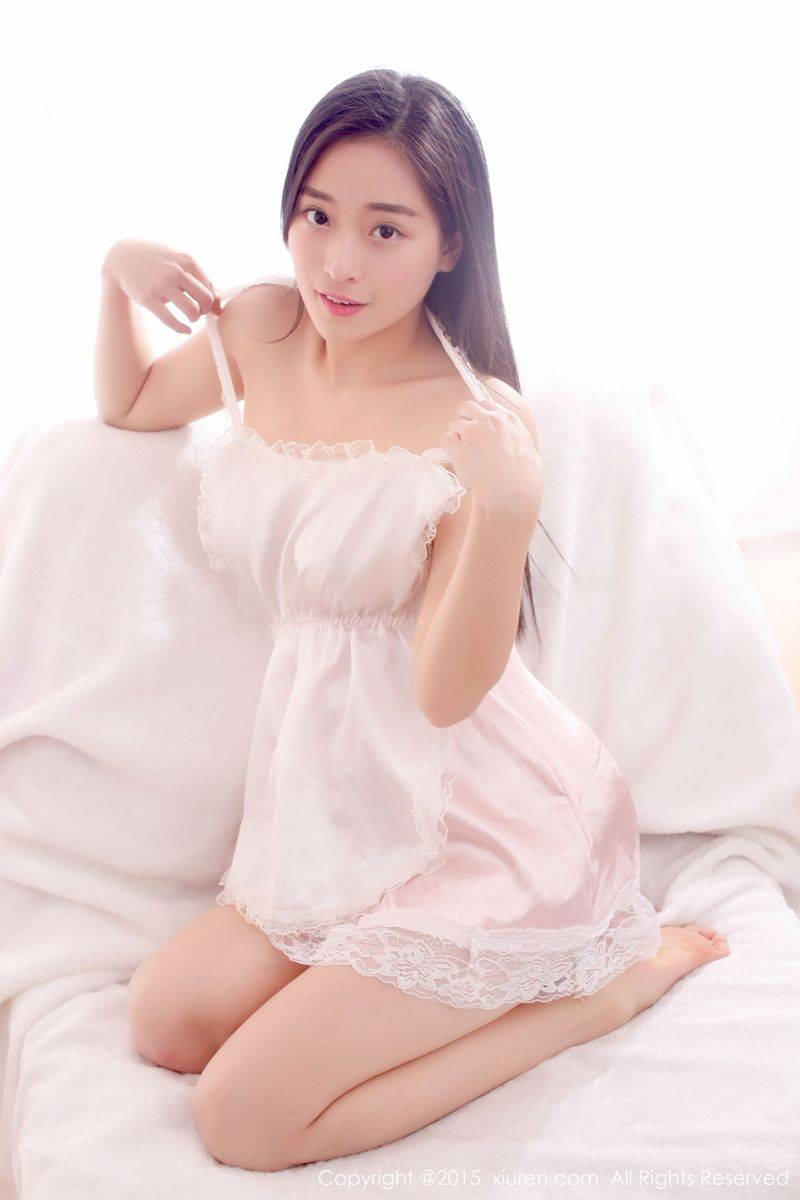 秀人网性感女神乔伊joy火辣身材蕾丝女仆诱惑翘臀美图-45