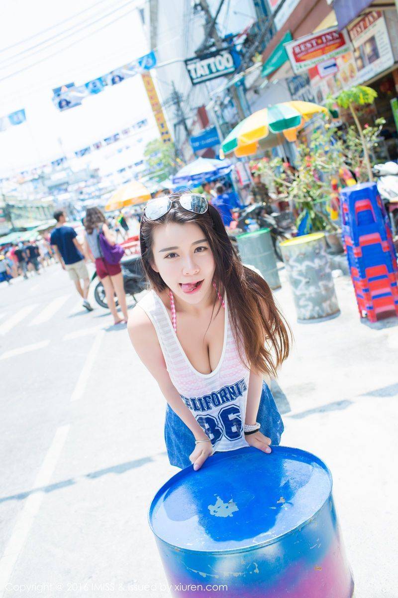 爱蜜社性感女神vetiver嘉宝贝儿比基尼内衣诱惑阳光街拍-7