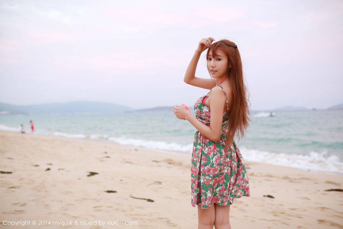 美媛馆性感女神王馨瑶yanni比基尼内衣诱惑大尺度三亚旅拍-48