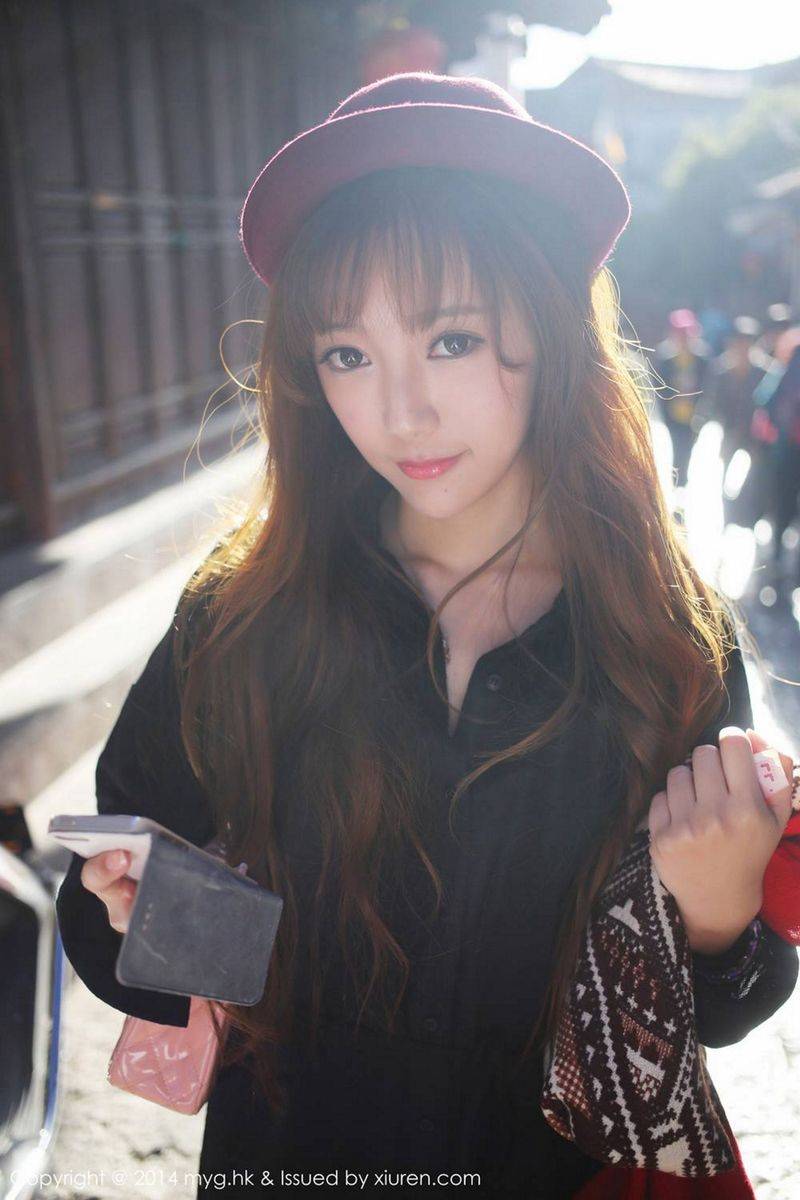 美媛馆性感女神王馨瑶Yanni韵味旗袍内衣诱惑户外风情写真-50