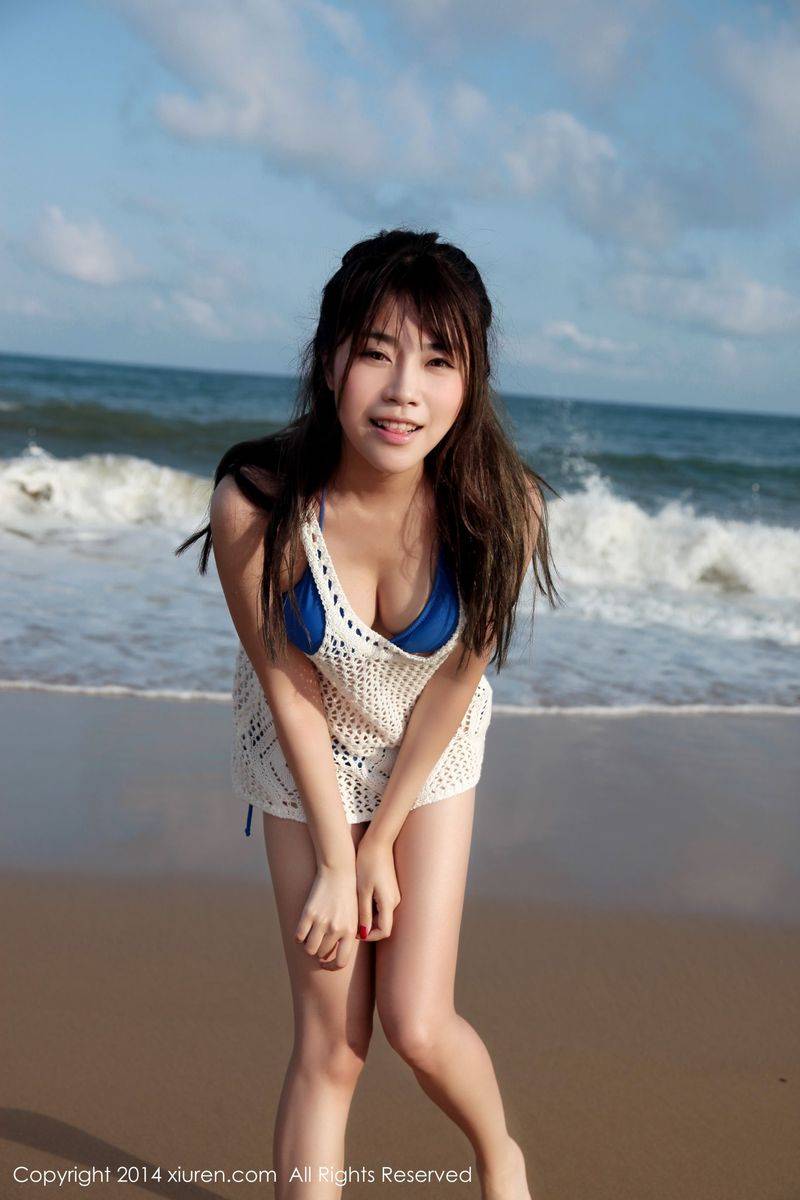 美媛馆性感美女许诺Sabrina海边比基尼内衣诱惑写真-6