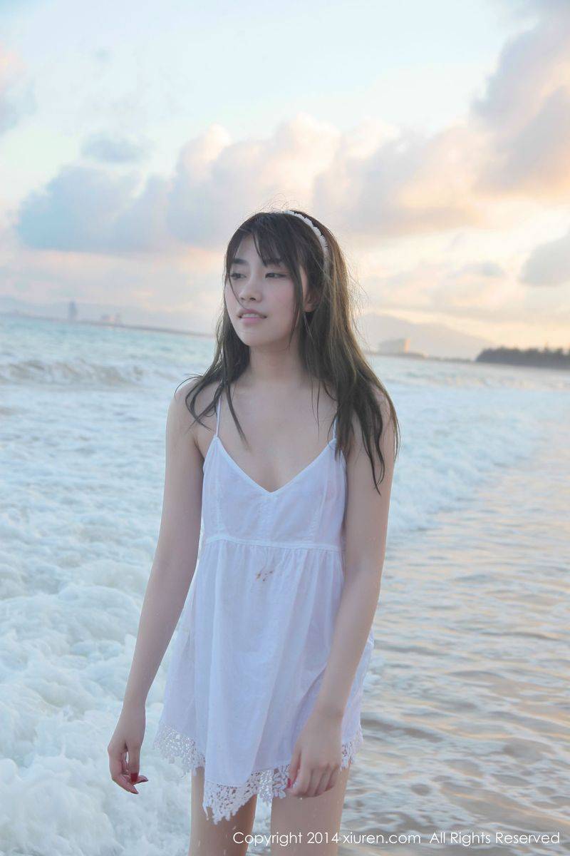 美媛馆性感美女许诺Sabrina海边比基尼内衣诱惑写真-31