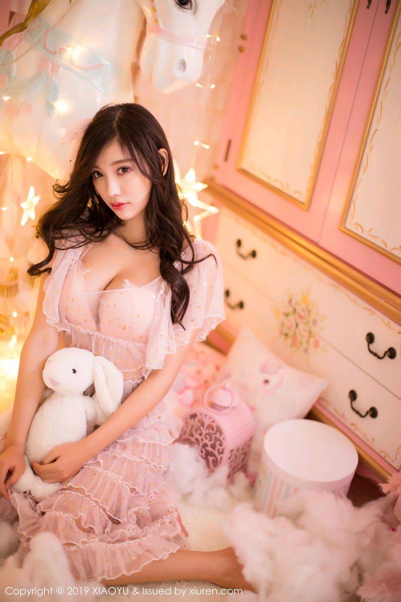 语画界性感女神杨晨晨sugar纯白情趣内衣诱惑圣诞主题写真-2