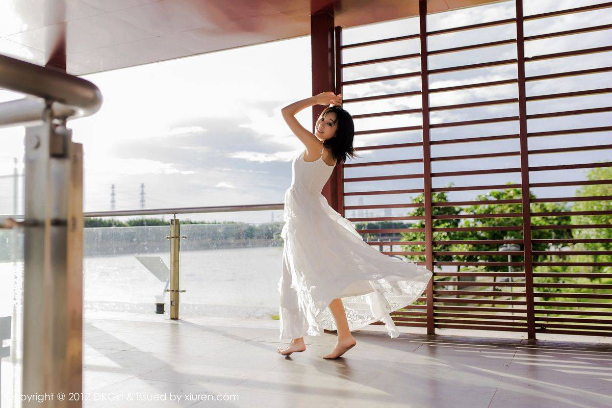 御女郎新人模特仓井优香长裙美腿清纯靓丽首套性感写真-47