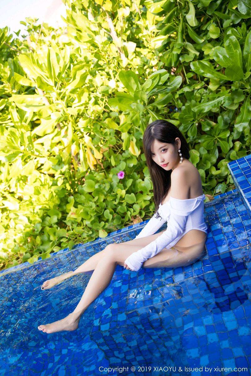 语画界性感女神杨晨晨sugarr薄纱半遮胸湿身诱惑私房旅拍-33