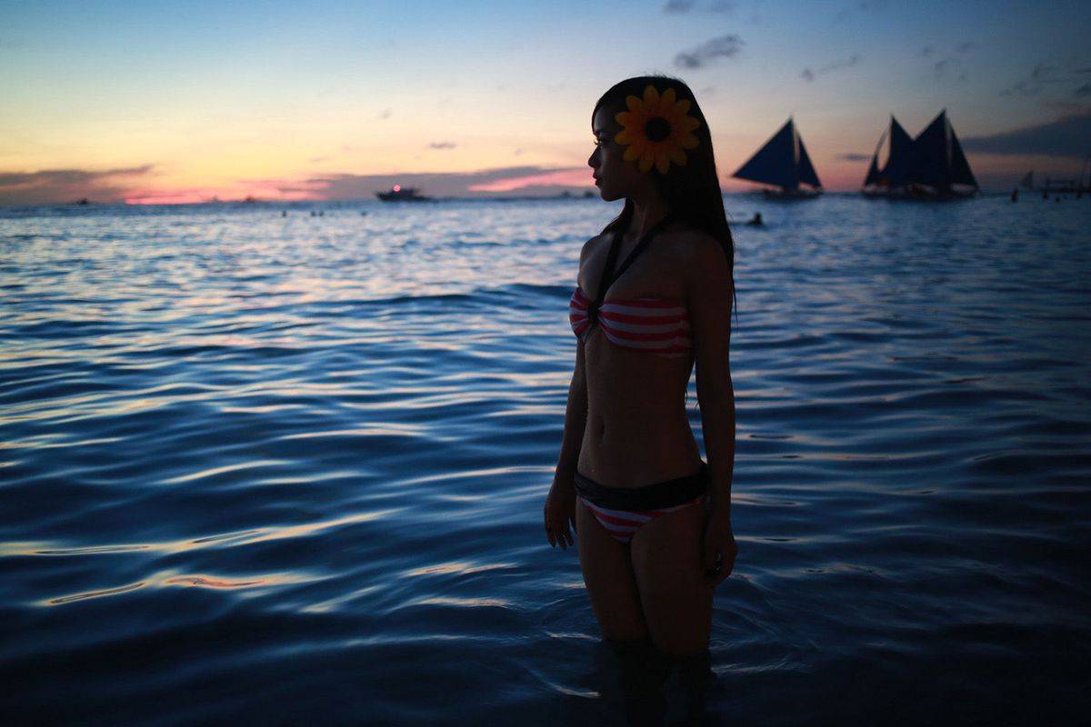 美媛馆清纯萝莉Toro羽住沙滩比基尼海南三亚大尺度旅拍-34