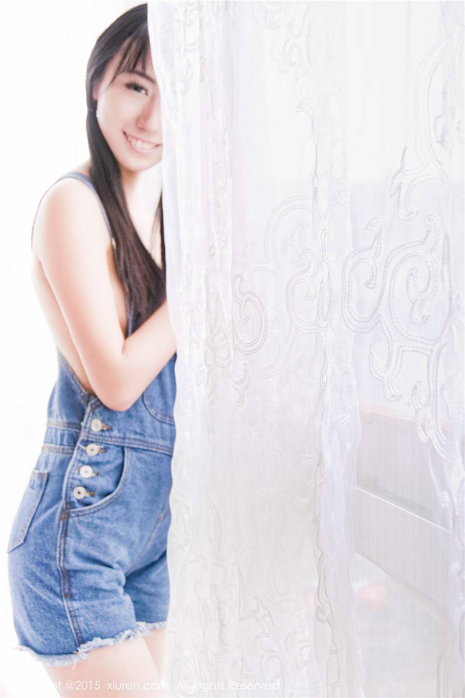 美媛馆新人嫩模素素subaby白纱遮胸双马尾情趣内衣写真-2