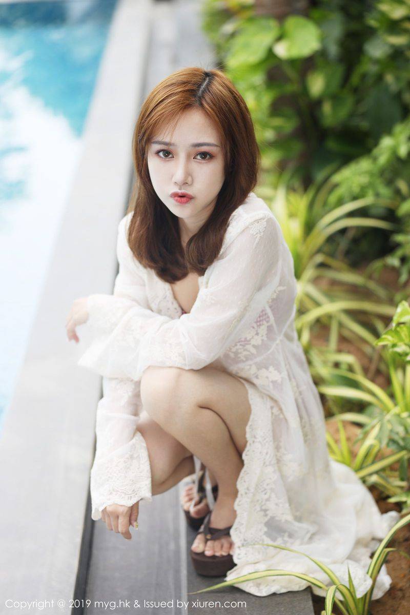 美媛馆性感美女羽住real女仆装比基尼内衣诱惑越南旅拍-3