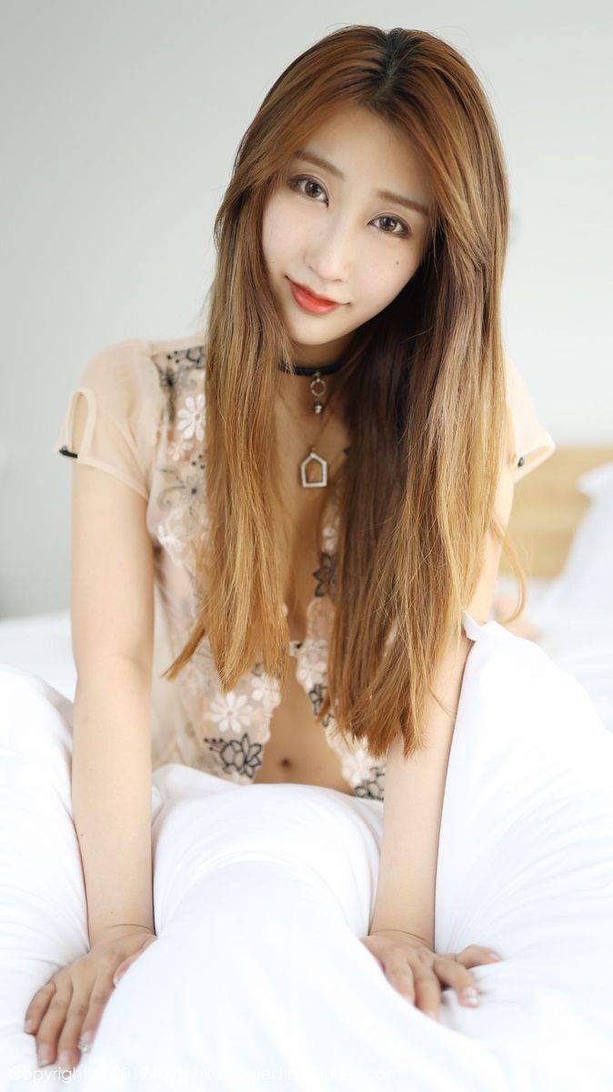 美媛馆性感模特奈美nana清秀颜值情趣透视丁字裤诱惑美图-7