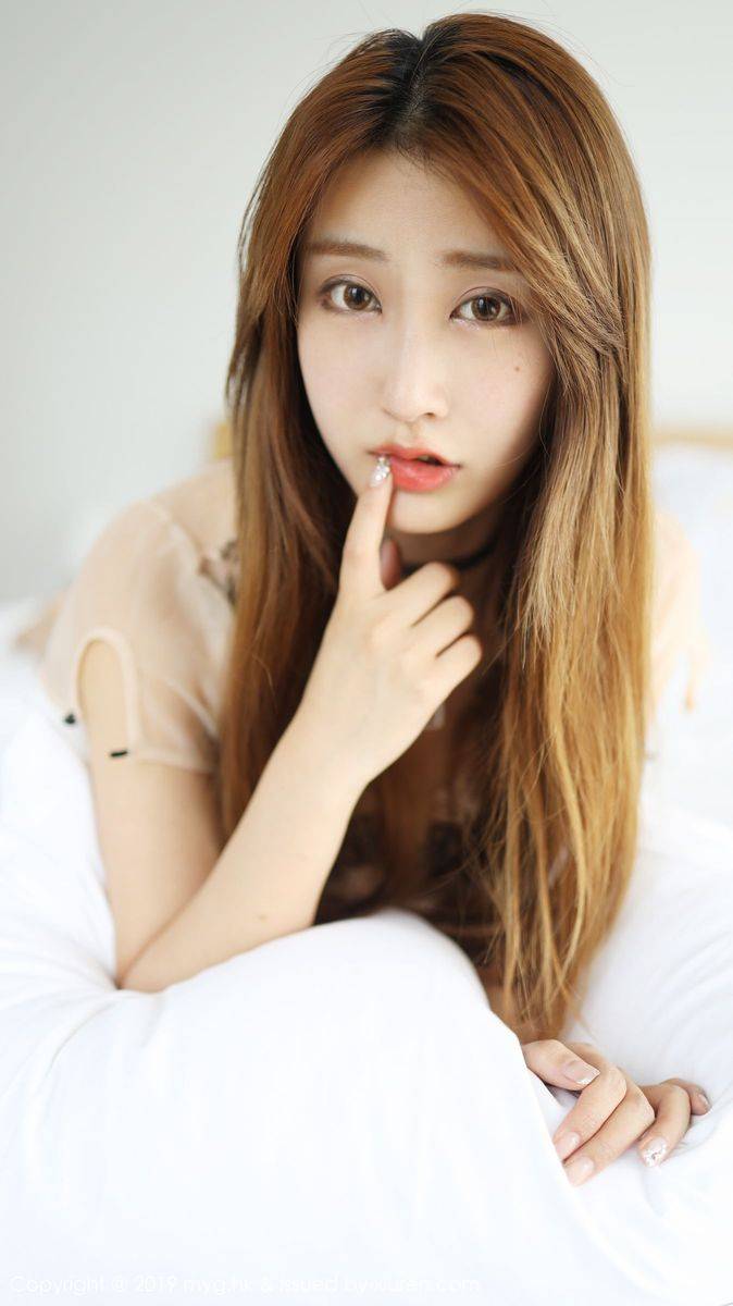 美媛馆性感模特奈美nana清秀颜值情趣透视丁字裤诱惑美图-8