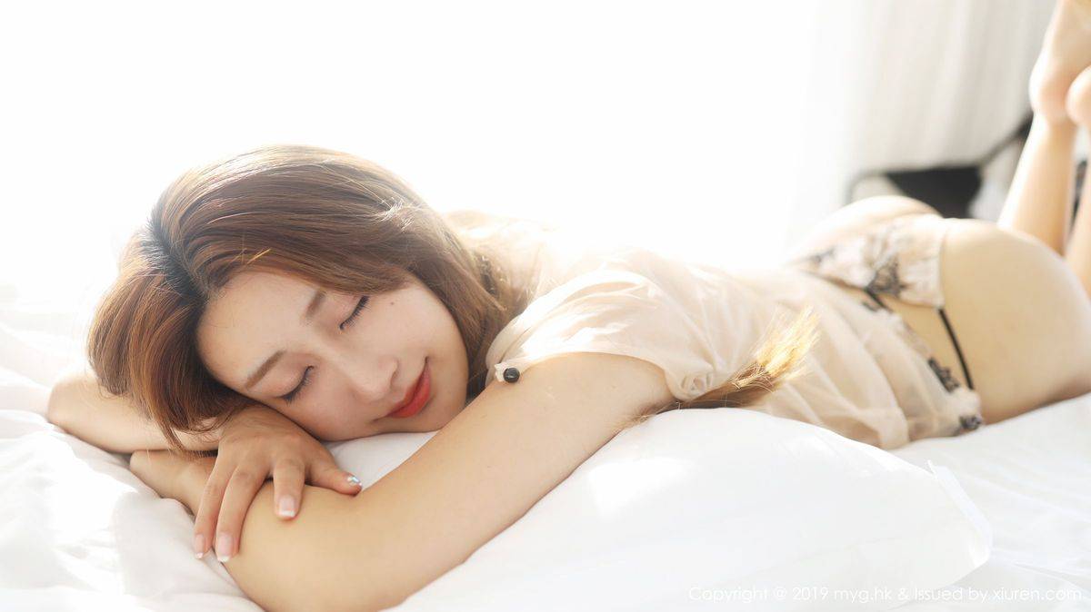 美媛馆性感模特奈美nana清秀颜值情趣透视丁字裤诱惑美图-54