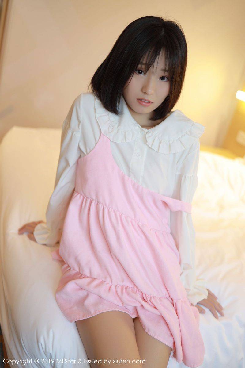 模范学院美女模特仓井优香白衬衫系列&粉丝内衣诱惑写真-4