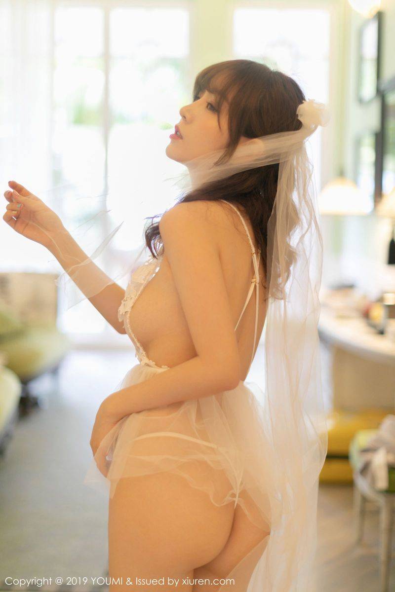 尤蜜荟性感女神王雨纯透视薄纱情趣镂空内衣诱惑系列写真-34