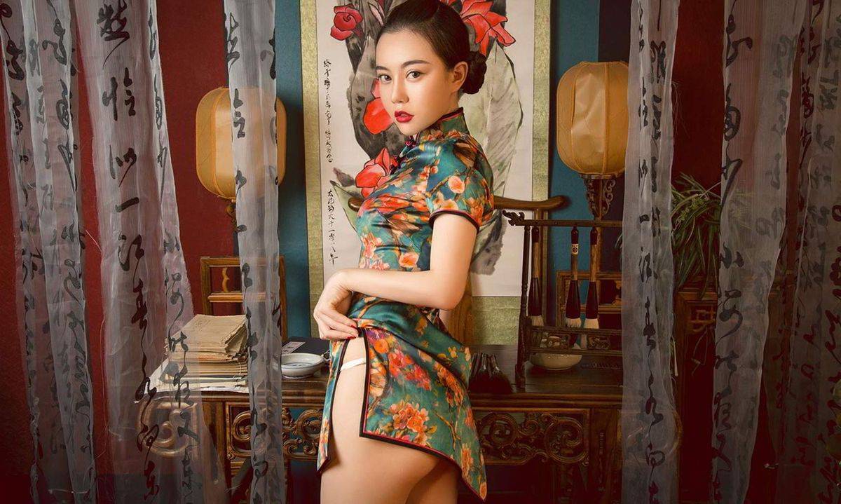 尤果网性感姐妹花孟十朵&刘邦妮中秋主题美胸长腿赏心悦慕-28