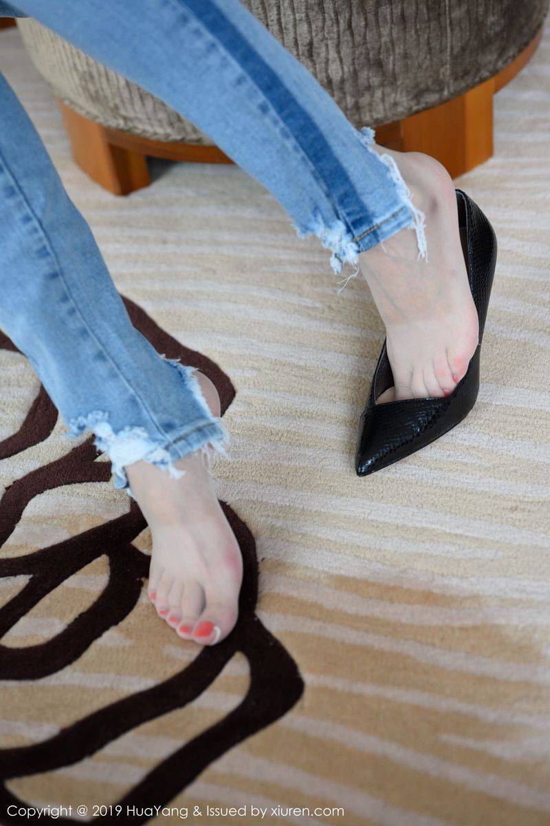 花漾写真美女模特梦心玥曼妙身材牛仔裤系列性感妖娆写真-57