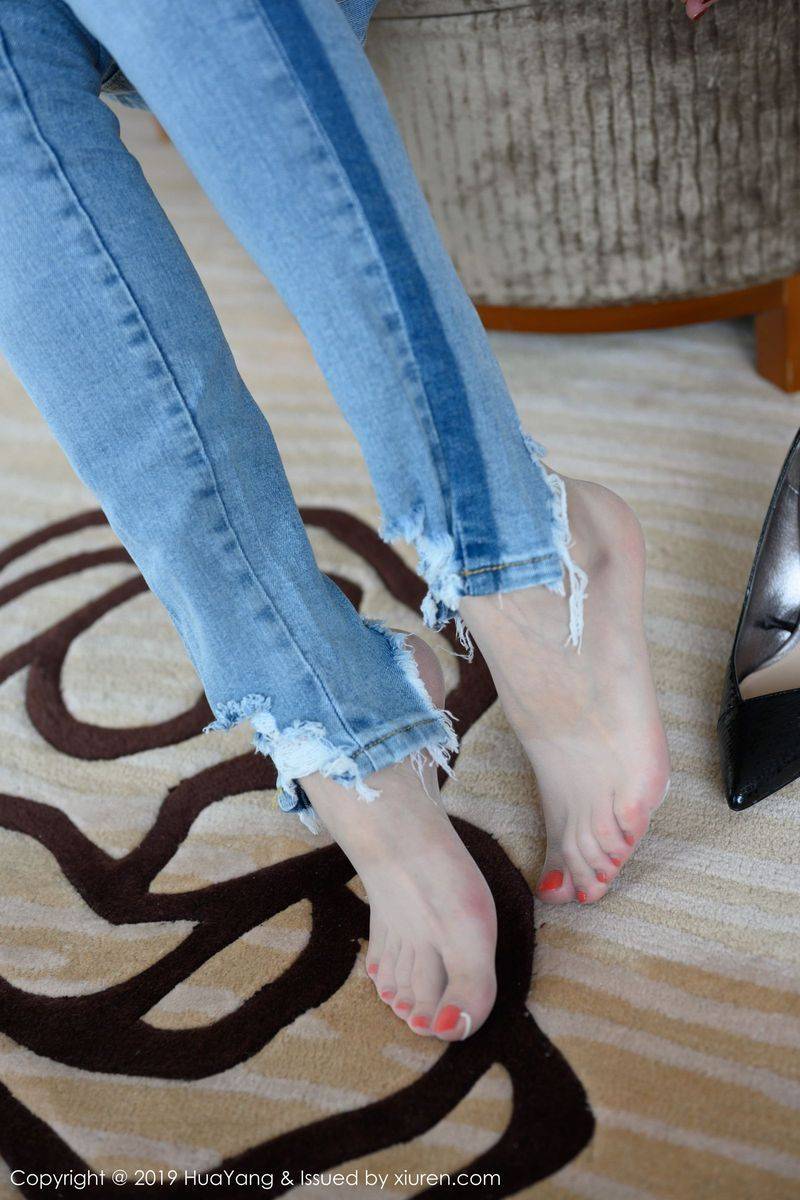 花漾写真美女模特梦心玥曼妙身材牛仔裤系列性感妖娆写真-58