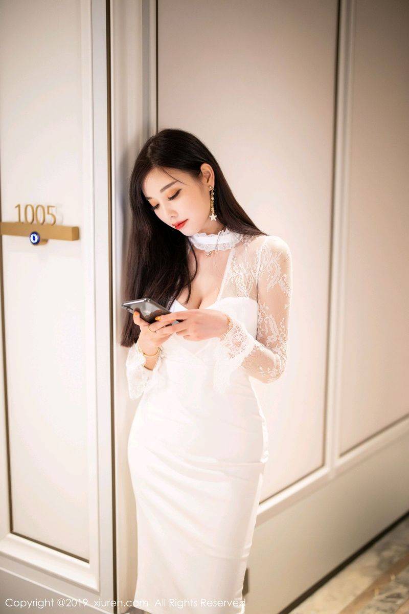 秀人网性感女神杨晨晨sugar典雅长裙修长美腿足量魅惑写真-27