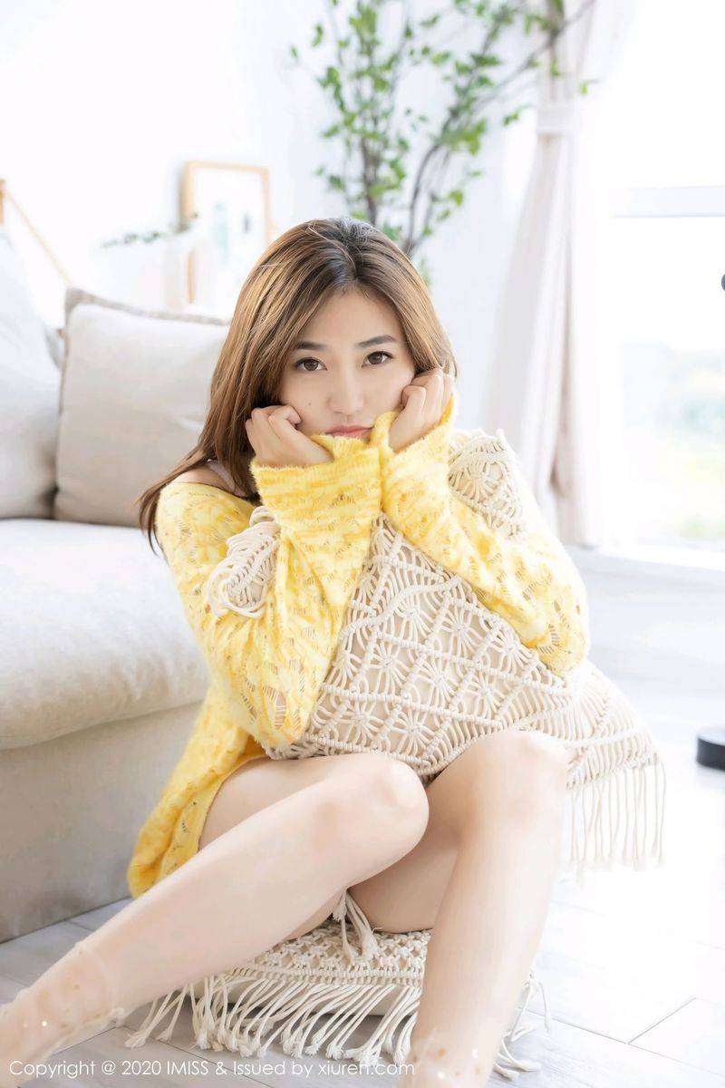 爱蜜社气质女神许诺Sabrina丝袜美腿内衣诱惑足量福利写真-26