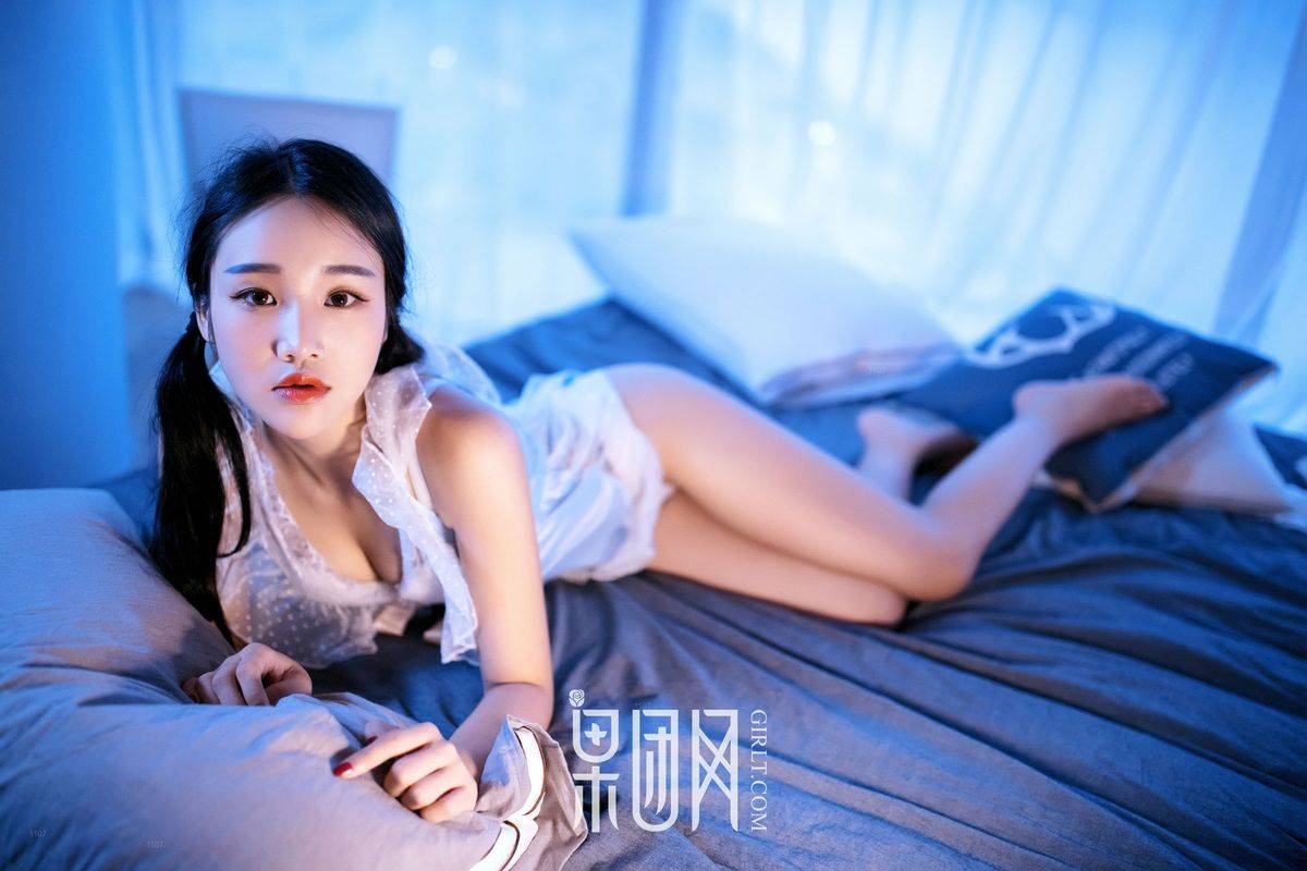 果团网痴情少女Jewel恋恋针织文胸34D大兔兔内衣诱惑美图-44