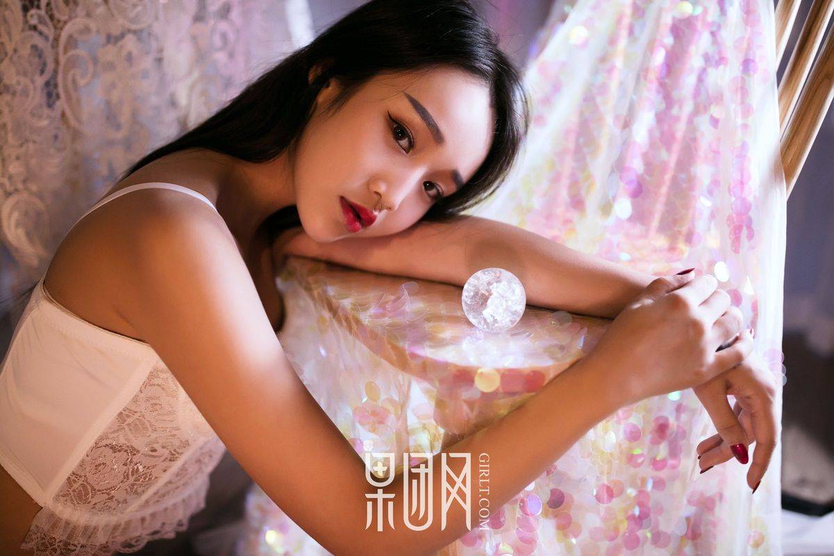 果团网痴情少女Jewel恋恋针织文胸34D大兔兔内衣诱惑美图-45