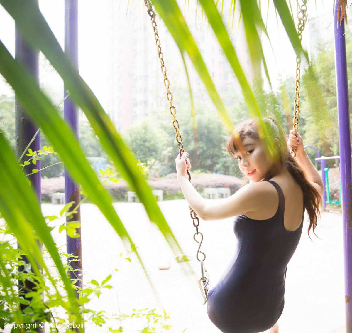 波萝社美少女模特柳侑绮多套装饰波涛汹涌巨乳诱惑私房图-30