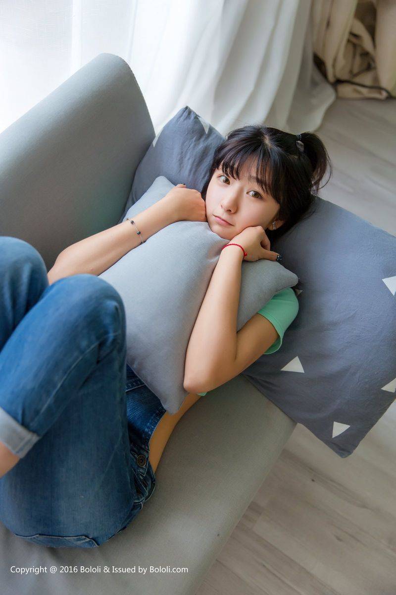 Kimoe激萌文化遐想少女周闻/球球宛如邻家女孩清纯养眼写真-14